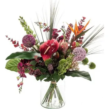 umělá květina Umělá kytice exotický mix 27 stonků + doprava zdarma