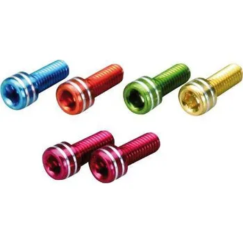 Eloxované šrouby STING ke košíkům 1ks modrá