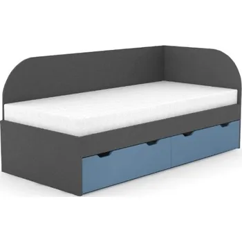 Postel Postel Rea Gary 90 x 200 pravá Grafit/modrá