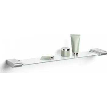 Drátěná police Skleněná koupelnová polička nerezová broušená atore ZACK