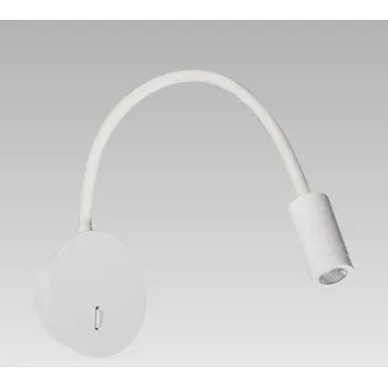 Nástěnné svítidlo Prezent 92032317 LED nástěnné svítidlo Noir 1x3W | 160lm | 3000K - bílá + K nákupu nad 3000 Kč dárek zdarma