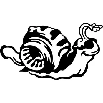 Samolepicí dekorace na vozidlo Samolepka turbošneček na auto a motorku, tuning nálepka (1914)