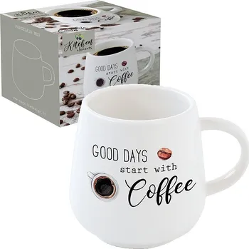 Easy Life, Itálie Easy Life - Porcelánový hrnek na kávu Kitchen Elements - 400 ml Barva: jako na obrázku