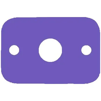 Plavecká deska Plavecká deska Dena 300x200x38 mm Barva: fialová