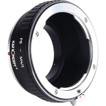 Redukce K&F Concept z objektivu Praktica B na OLYMPUS micro 4/3 (Umožní nasadit objektiv se závitem Praktica na fotoaparáty Olympus a Panasonic)