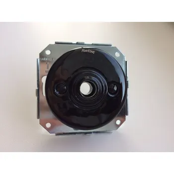 vypínač FONTINI by Font Barcelona Porcelánová průchodka Garby Colonial Barva: černá 31 927 27 2