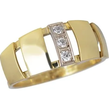 Prsten Zlatý prsten se zirkony PR0288F + DÁREK ZDARMA