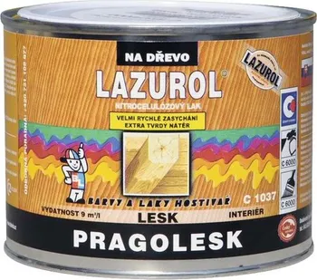 Lak na dřevo Lazurol Pragolesk C1037 nitrolak lesk 375 ml
