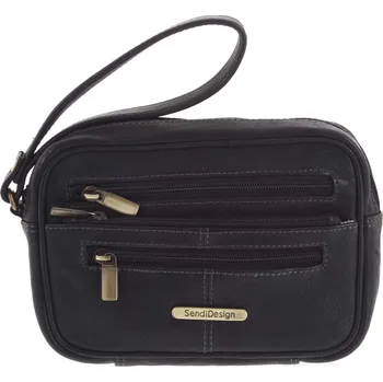 Pánská aktovka Černé pánské kožené etue - Sendi Design 52007 černá