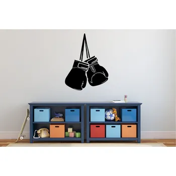 Samolepící dekorace Lepy.cz Samolepka na zeď Box - rukavice Velikost (šířka x výška): 80x104cm, Barevná varianta: Bílá