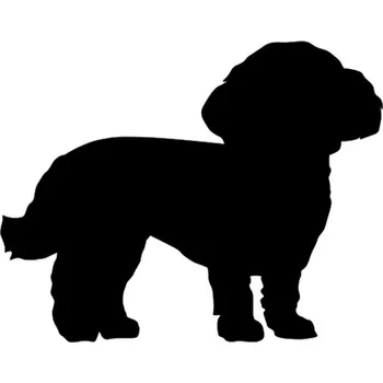 Samolepicí dekorace na vozidlo Samolepka silueta Bišonek na auto a motorku, tuning nálepka (1923)