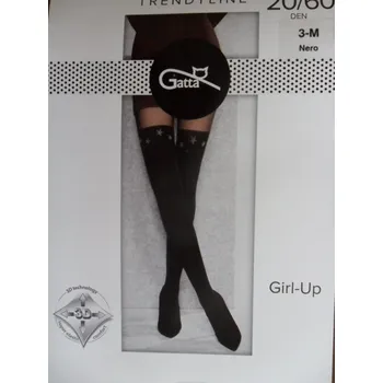 Dámské punčochy Gatta Girl - up 35 20 den Punčochové kalhoty nero-černé
