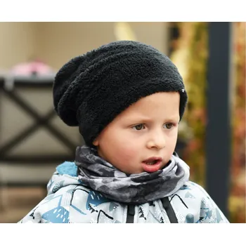 Čepice černá oboustranná trpasličí čepice