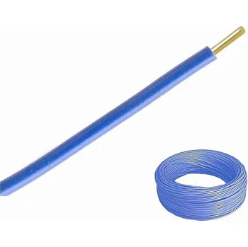 elektrický kabel Vodič H07V-U 2,5 světle modrá (CY 2,5) balení 100 m (NKT Vodič CYA 2.5 světle modrá H07V-K)