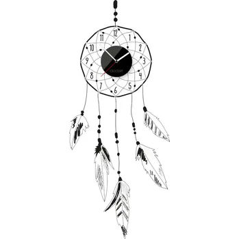Samolepící dekorace Clocker Nalepovací hodiny Dreamcatcher Barva ciferníku: Černá
