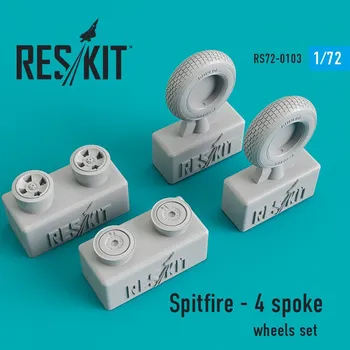 Plastikový model Reskit 1/72 Spitrfire 4-spoke wheels set...