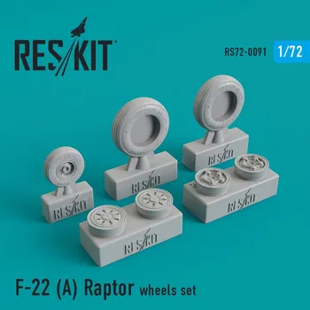 Plastikový model Reskit 1/72 F-22A Raptor wheels set (ACAD,ITA,REV)