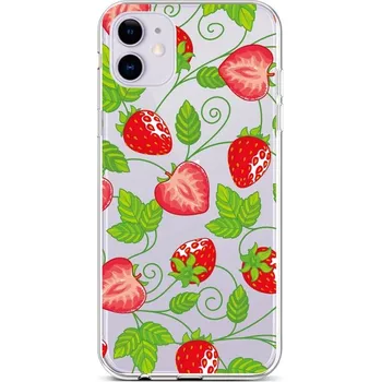 Pouzdro na mobilní telefon Kryt iPhone 11 silikon Strawberries (obal neboli pouzdro na iPhone 11)