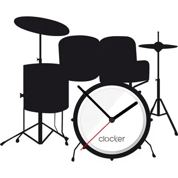 Samolepící dekorace Clocker Nalepovací hodiny Drums