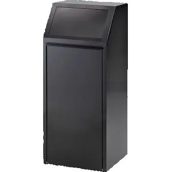 Odpadkový koš Výklopný koš na tříděný odpad 70 l - černý