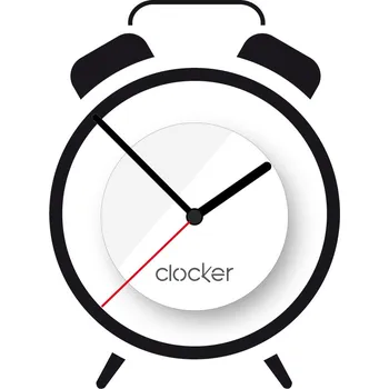 Samolepící dekorace Clocker Nalepovací hodiny Alarm Barva ciferníku: Bílá