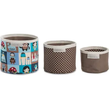 Úložný box TROJPYTLÍK, úložný koš - set 3 kusů