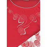 Taro, pyžamo / domácí oblek 079-Ilona, krátký rukáv, červená, vel. M