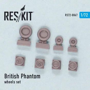 Plastikový model Reskit 1/72 British Phantom wheels set (FUJI,AIRF)