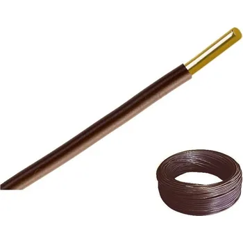 elektrický kabel Vodič H07V-U (CY) 1,5 hnědý balení 100 m (NKT H07V-U 1,5 hnědý (CY))