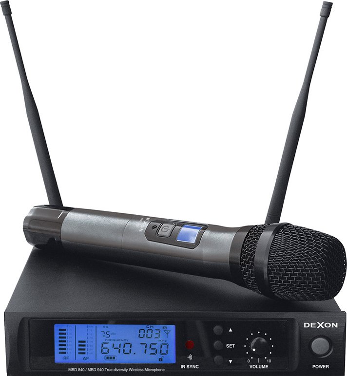 DEXON Bezdrátový mikrofon diverzitní ruční MBD 840