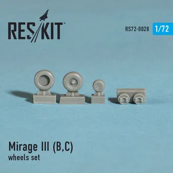 Plastikový model Reskit 1/72 Dassault Mirage III (B,C) wheels...