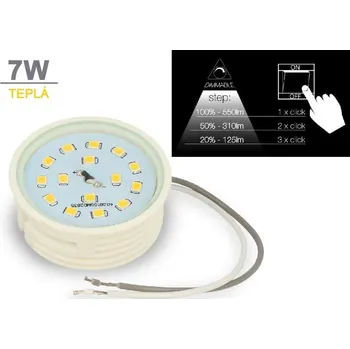 Žárovka Ledin LED žárovka 7W SMD2835 550lm TEPLÁ BÍLÁ krokově STMÍVATELNÁ