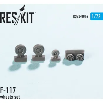 Plastikový model Reskit 1/72 Lockheed F-117 wheels set (ZVE,ACAD,ITA)