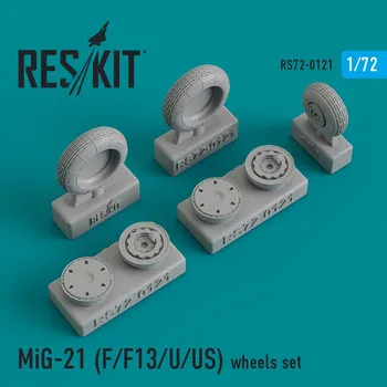 Plastikový model Reskit 1/72 MiG-21 F/F13/U/US wheels set...