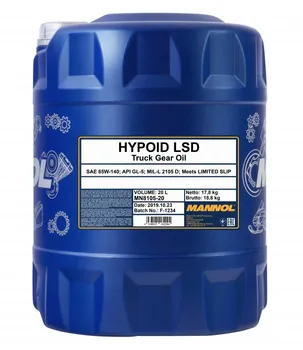 Převodový olej Mannol Hypoid LSD 85W-140 20 l