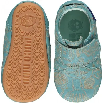 Capáčky Poco Nido kožené barefoot Mighty Shoes Nautical Toddler modrá Modrá 26 EU