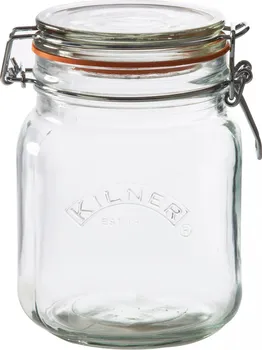 Zavařovací sklenice Kilner 0025.511 zavařovací sklenice s klipem hranatá 1 l