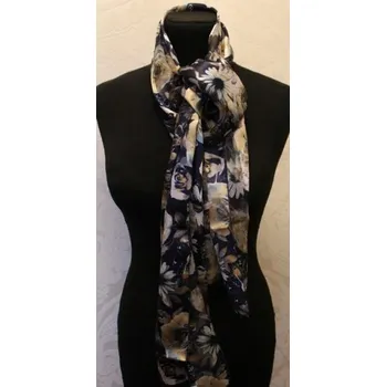 Šátek Šátek šifónový , Barva Tmavě modrá Gift3 302315