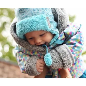 Kojenecká bunda softshellový kabátek triangl