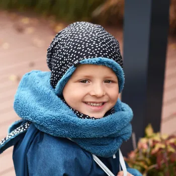 Čepice tmavě modrá oboustranná trpasličí čepice