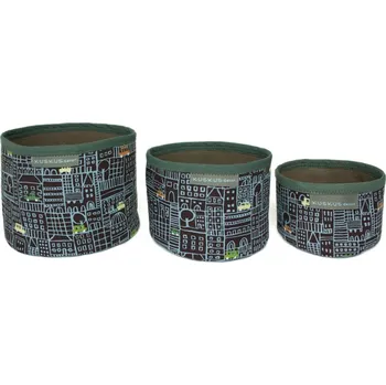 Úložný box TROJPYTLÍK, úložný koš - set 3 kusů