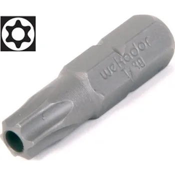 Bit Bit Torx s vývrtem Wekador délky 25mm - Torx 40