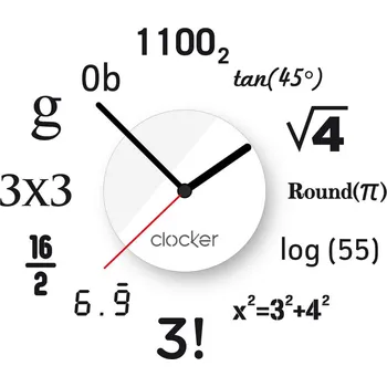 Samolepící dekorace Clocker Nalepovací hodiny Math Barva ciferníku: Bílá