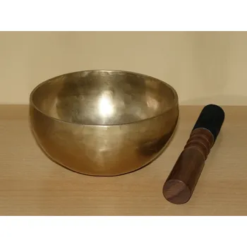 Perkuse Tibetská zpívající mísa - 595 g - tm9 (Ručně tepaná)
