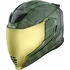 Helma na motorku Icon Airflite Battlescar 2 Green S