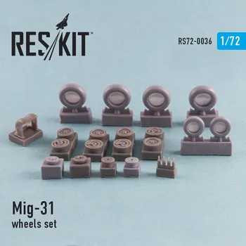 Plastikový model Reskit 1/72 MiG-31 wheels set (ZVE,ICM,REV)