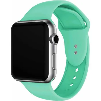 Příslušenství k chytrým hodinkám eses Silikonový řemínek pro Apple Watch - Mátový S, M, L - 42mm, 44mm, 45mm, 49mm