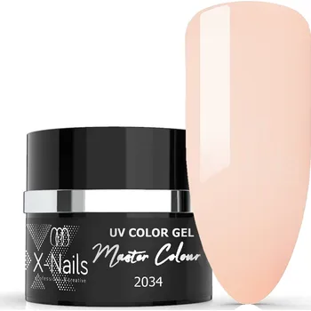 X-NAILS bezvýpotkový UV/LED gel Master Line, 5 ml - SILKY PEACH (Quick UV/LED gel na gelové nehty, bez výpotku)