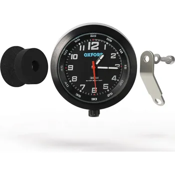 Analogové moto hodiny OXFORD AnaClock černé