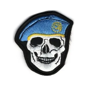 Navys Nášivka lebka světle Modrá